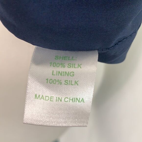 Lilly Pulitzer blue print silk with pockets dress - Picture 10 of 10